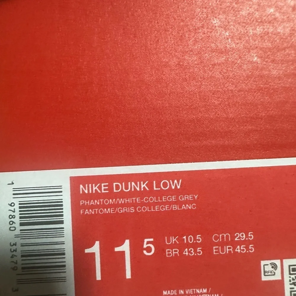 Size 11.5 Nike Dunk Low “Suede & Canvas” 2025 (NEW MISSING LID) | HV4301-030 - Picture 5 of 9